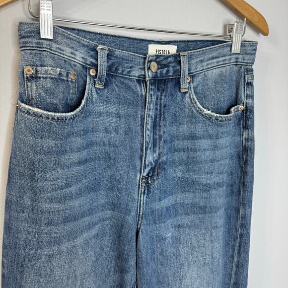 Pistola Ruby High Rise Palazzo Jean High Rise Wide Leg Stretch Women's 28 - Picture 3 of 13